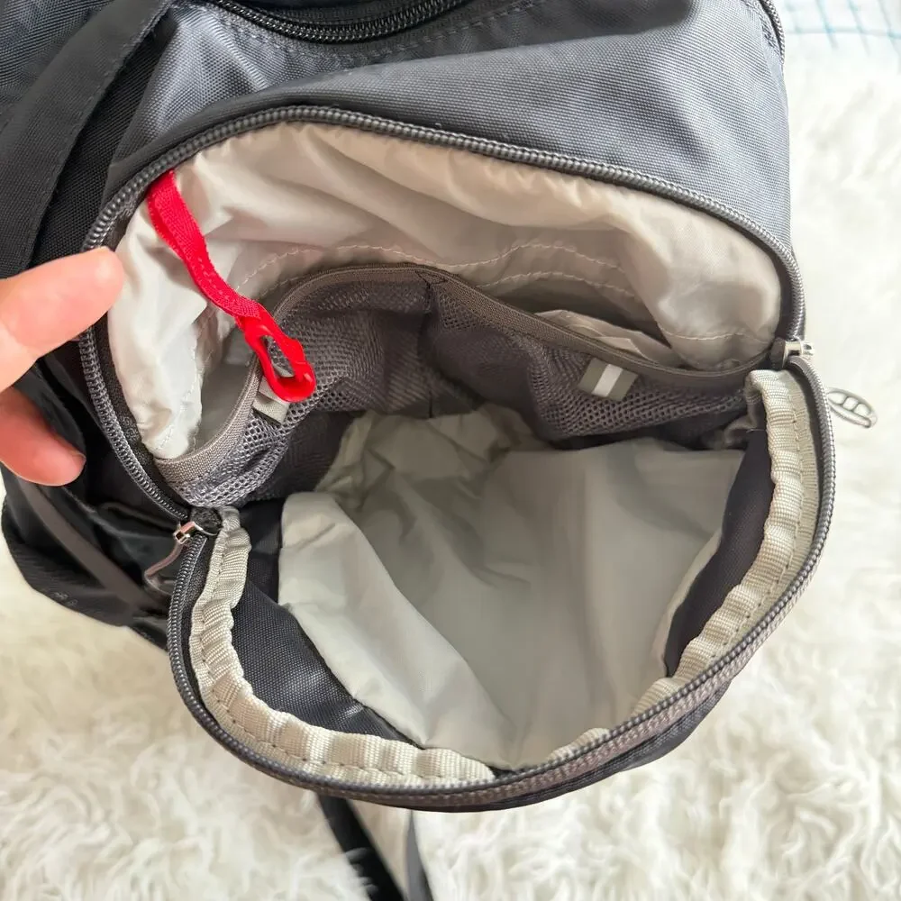 Osprey Daylite Plus Backpack in Black featuring a front stash pocket - Picture 5 of 14
